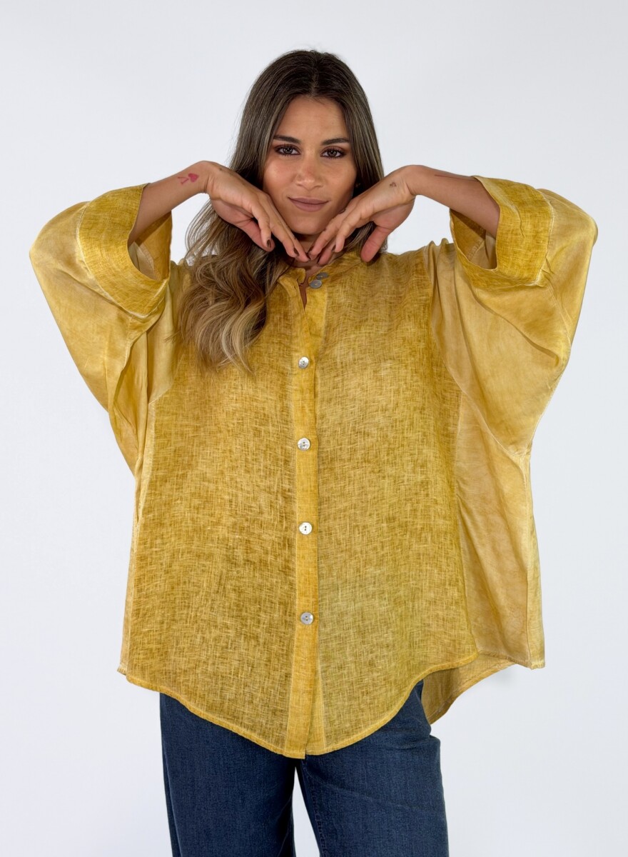 CAMISA SAMOS - MOSTAZA 