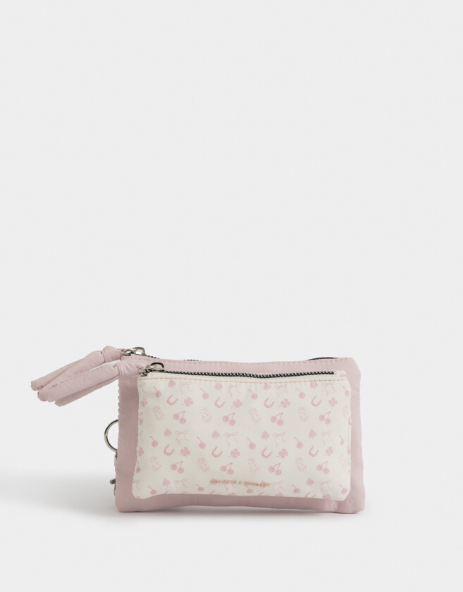 Monederos Monedero Cuerina Bicolor - Combinacion Bicolor