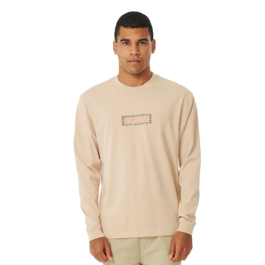 Remera ML Rip Curl Searchers Pathways Tee - Beige Remera ML Rip Curl Searchers Pathways Tee - Beige