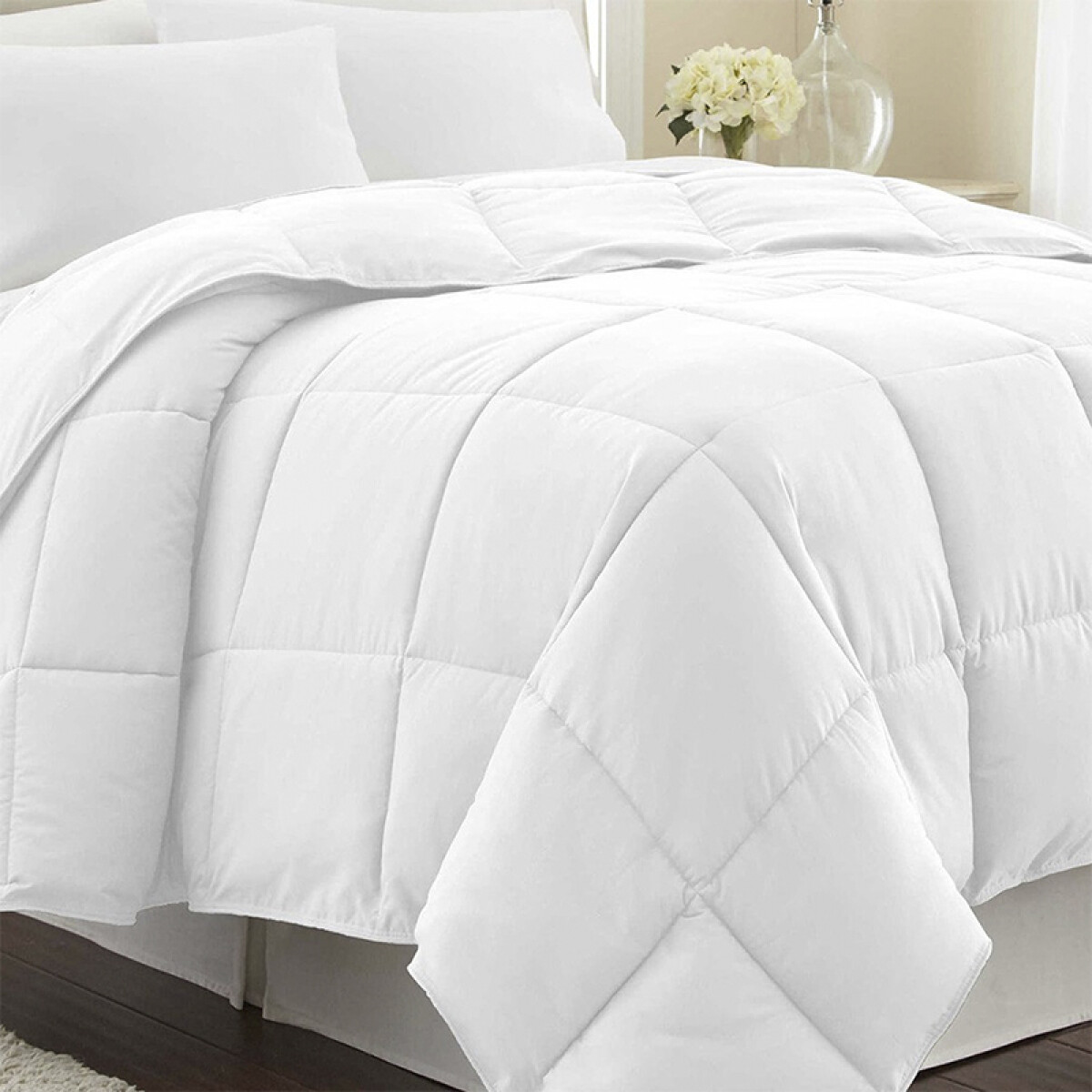 Acolchado de Plumas 1 Plaza Home Class 150 x 220 cm - BLANCO 