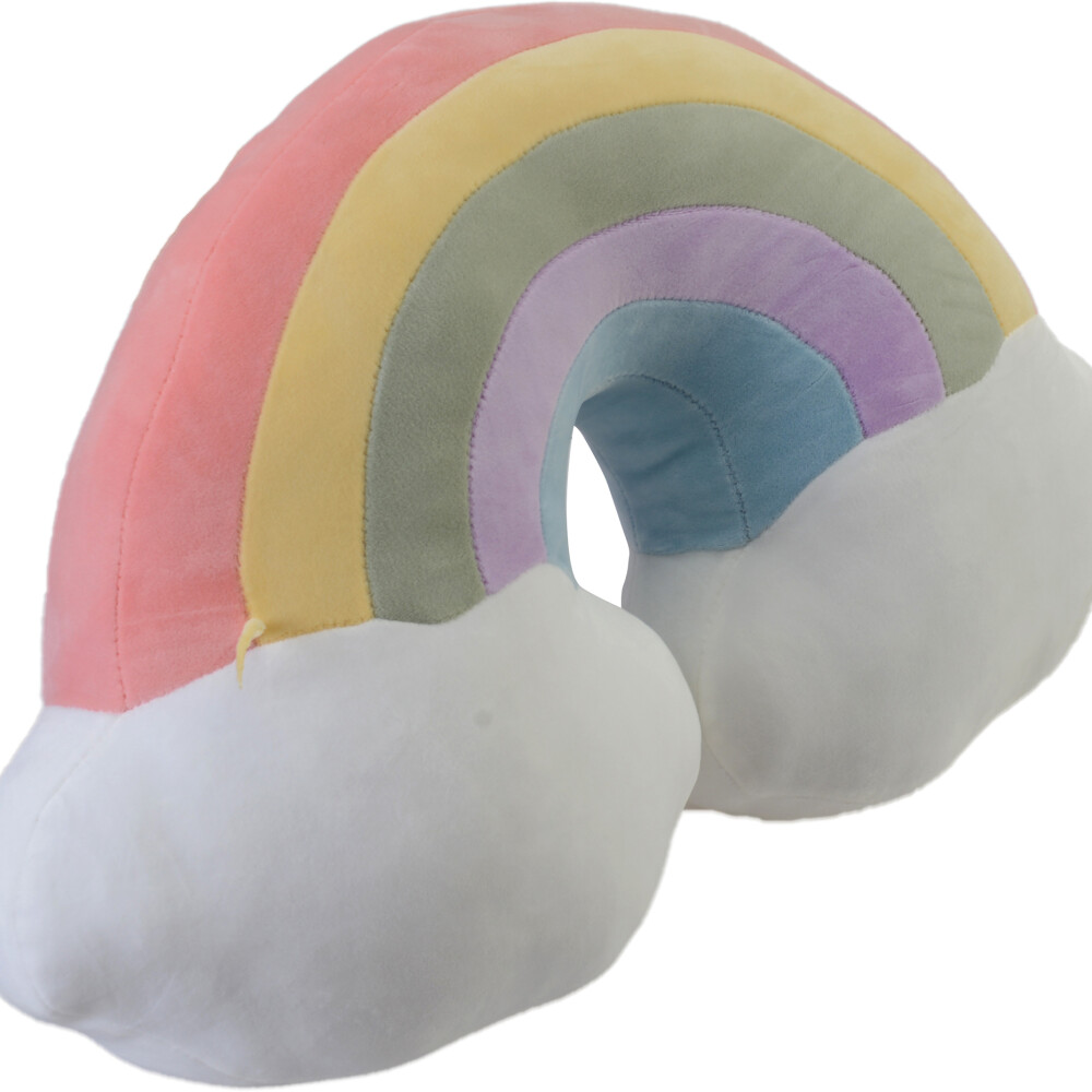 ALMOHADÓN PELUCHE ALGODON MULTICOLOR ARCOIRIS