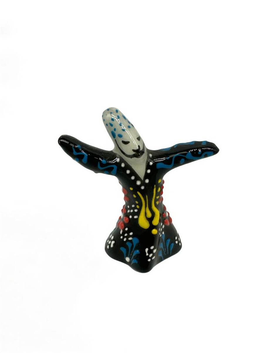 MINI DERVICHE DANZANTE CERAMICA - T1 - Negro 