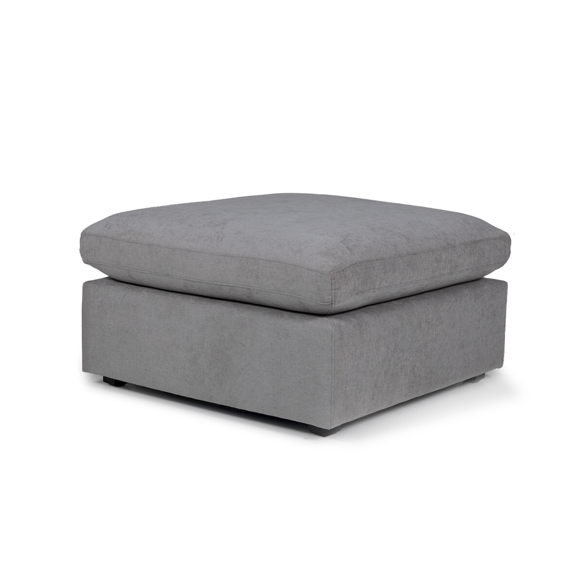 Puff Conecta - Tela Microfibra - Gris 