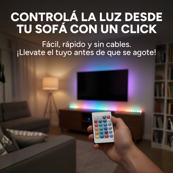 Controlador Cinta Tira Led Rgb Bluetooth USB DC + Control Color Blanco