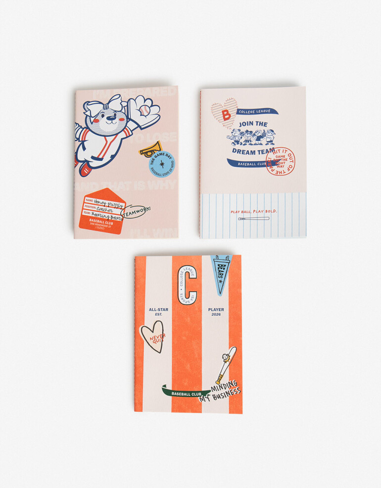 Anotadores Cuadernos y Memos Set De Cuadernos Varsity - Combinacion Multicolor