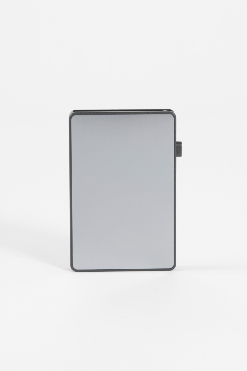 Tarjetero aluminio RFID gris