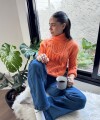Polera Paz naranja