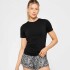 Polo Feather Tech+ Short-Sleeve Top Mujer Black
