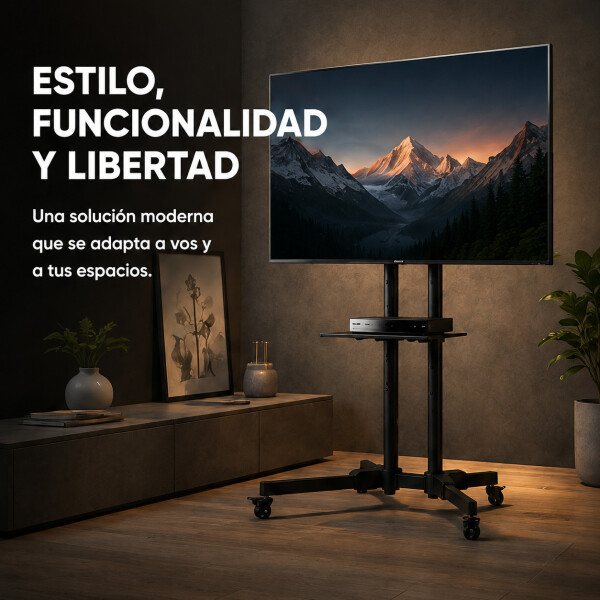 Soporte Movil Para Tv Con Ruedas De Pie Monitor 32 A 65 Soporte Movil Para Tv Con Ruedas De Pie Monitor 32 A 65