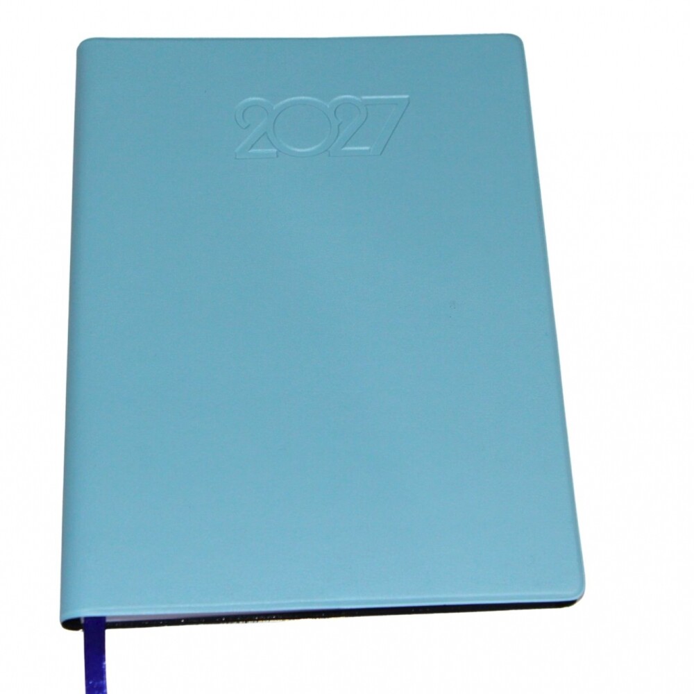 AGENDA ABEZETA 200 CLASICA DEL AÑO TAPA FUNDA COLOR CELESTE