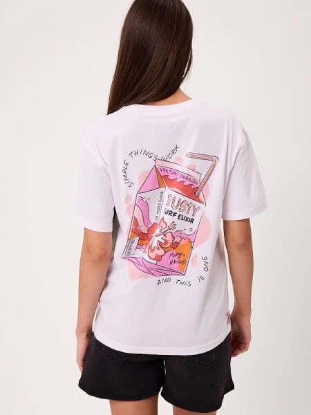 T-SHIRT RUSTY HIDAYA BLANCO