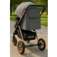 Coche Carriola de Paseo Para Bebe Plegable Gris