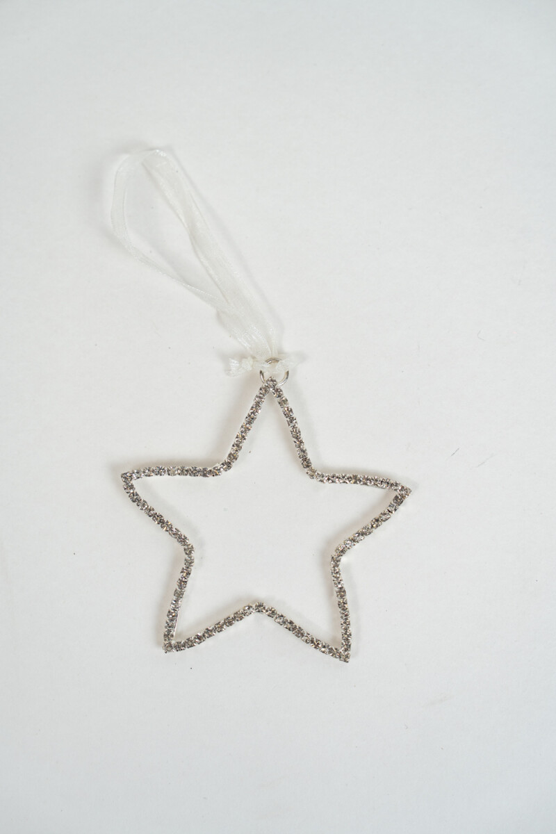 Deco Navidad Estrella De Cristal - Color Unico 
