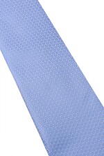 Corbata con pañuelo 8 cm CELESTE