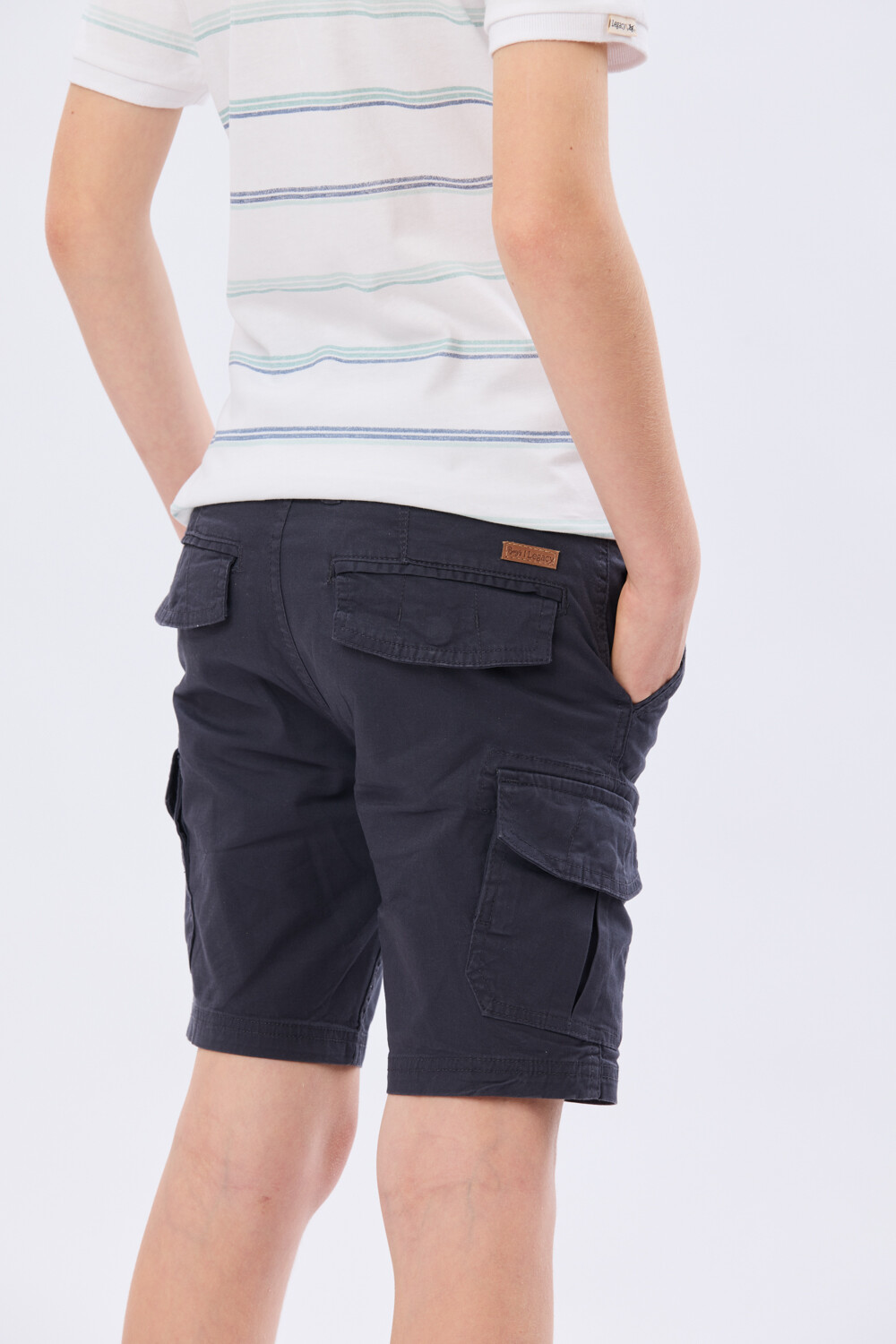 BERMUDA CARGO SPANDEX Azul