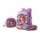 Set Mochila Lonchera Cartuchera Escolar 3 Piezas Lila