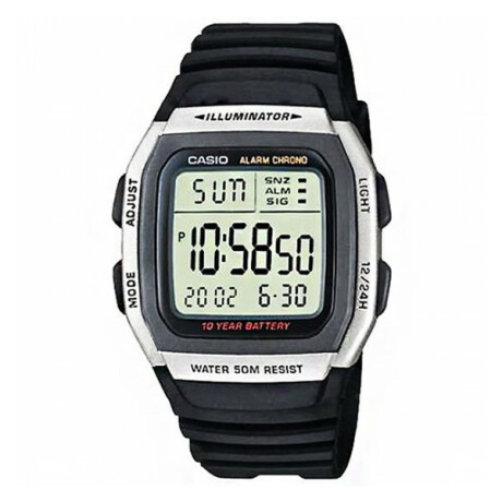 Reloj CASIO W96H-1AVDF en Resina Negro Esfera 44mm 0