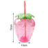 Vaso con tapa y sorbito forma de fresa 500ml Vaso Con Tapa Y Sorbito Forma De Fresa 500ml