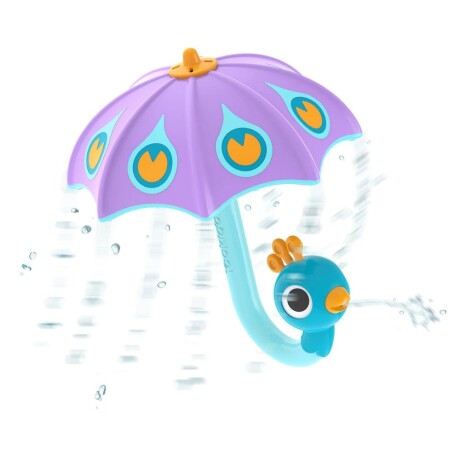 Juego de baño Yookidoo Paragua Fill n Rain Paeacock MULTICOLOR