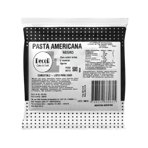 Pasta Americana Negro 500 g