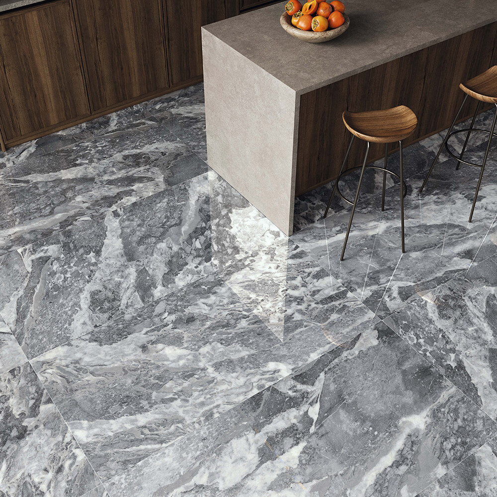 PORCELANATO RECTIFICADO IBON ACERO "A" 60X120 CM Porcelanato Rectificado Ibon Acero "a" 60x120 Cm