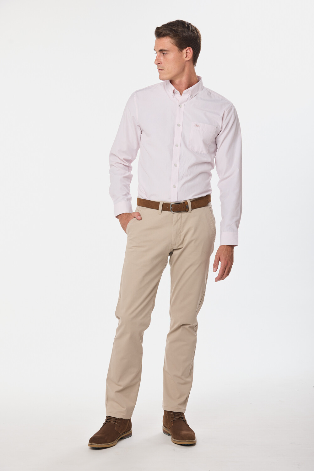 PANTALÓN SKINNY CON SPANDEX Beige