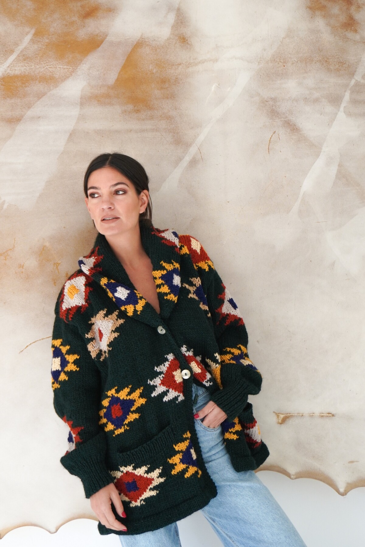 Saco Sony Lana Verde Inglés