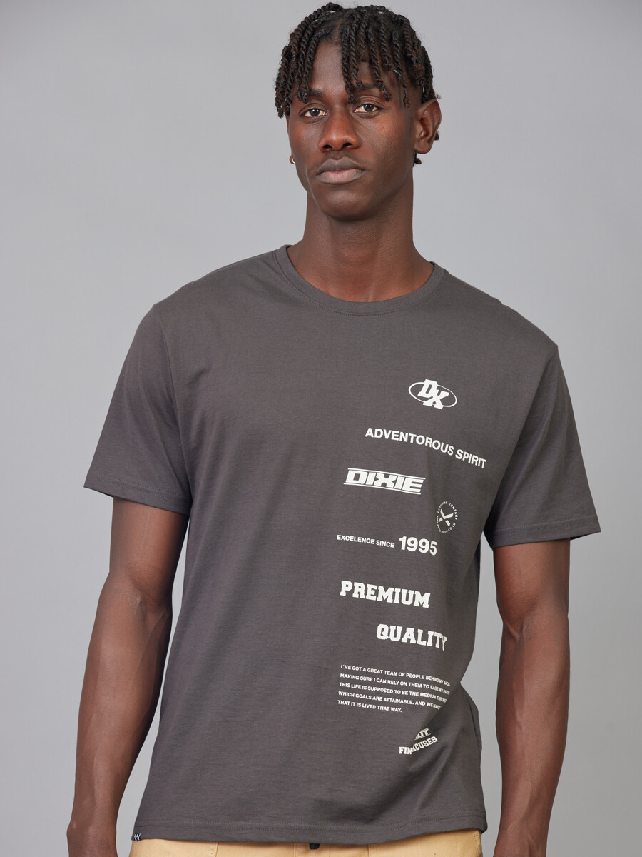 T-SHIRT JIBARA DIXIE Gris Oscuro