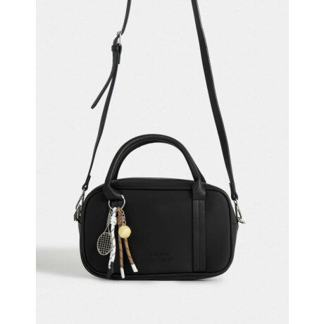 Cartera Bowling Con Charm Negro