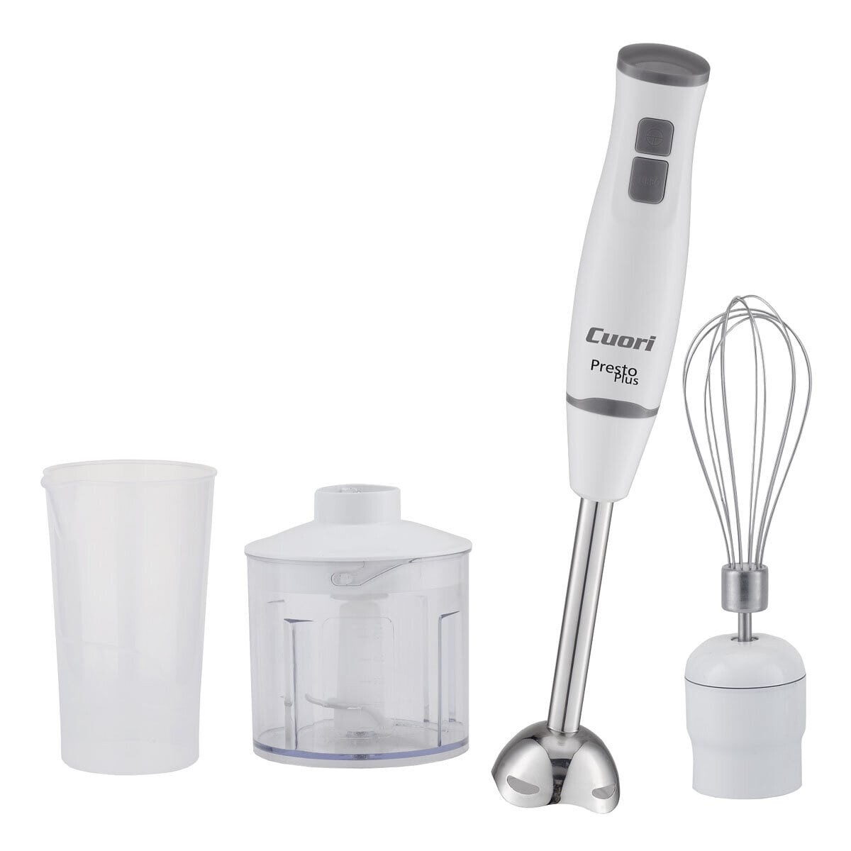 Mixer c/Accesorios Batidora Picadora 450W Cuori Presto Plus - Blanco 