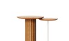 Mesa de Arrime Doble - Side Living - Linea Manhattan Marron/Marron