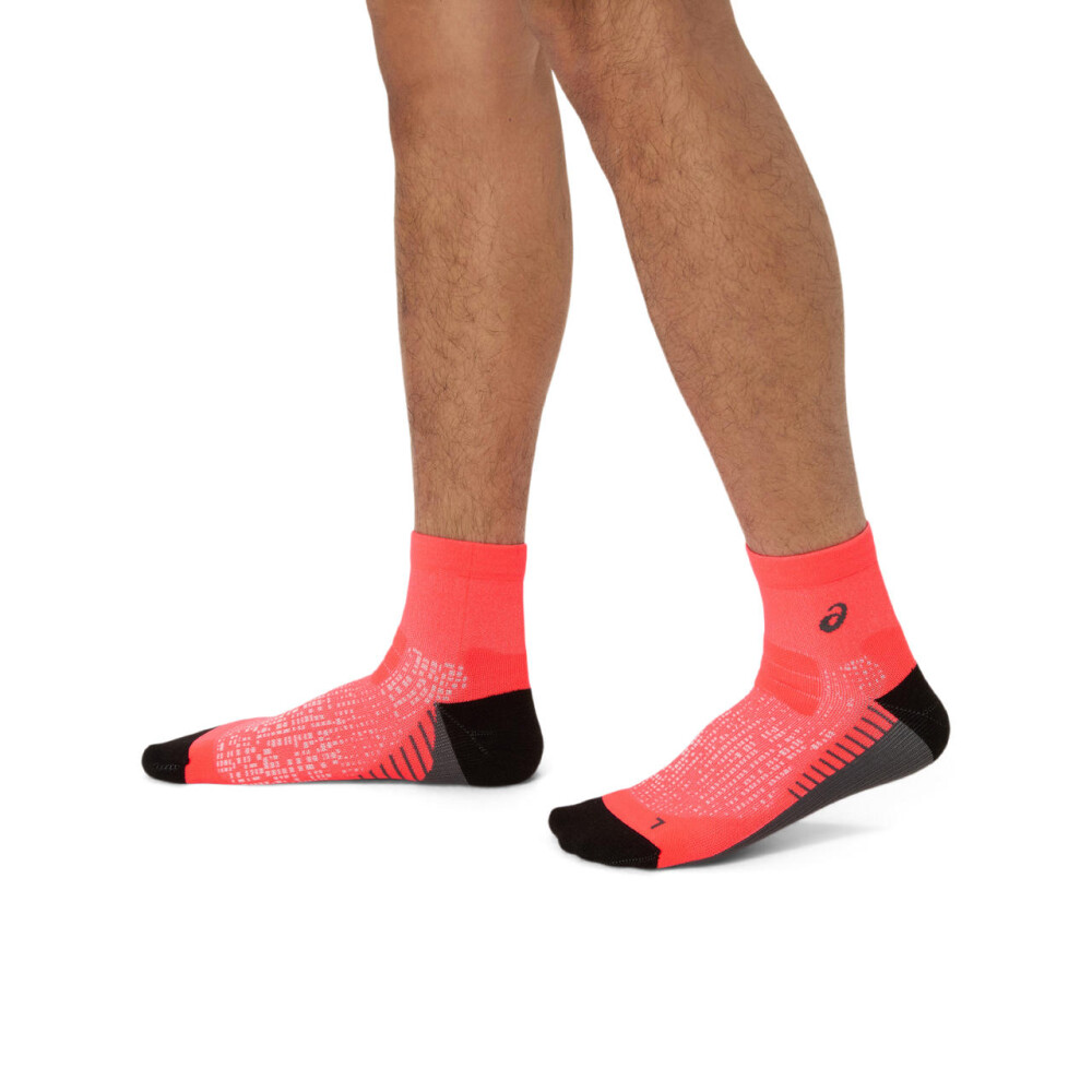 Medias Running Performance Run Sock Quarter Unisex Flash Red