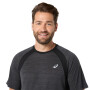 Polos Running Road SS Top Hombre Performance Black