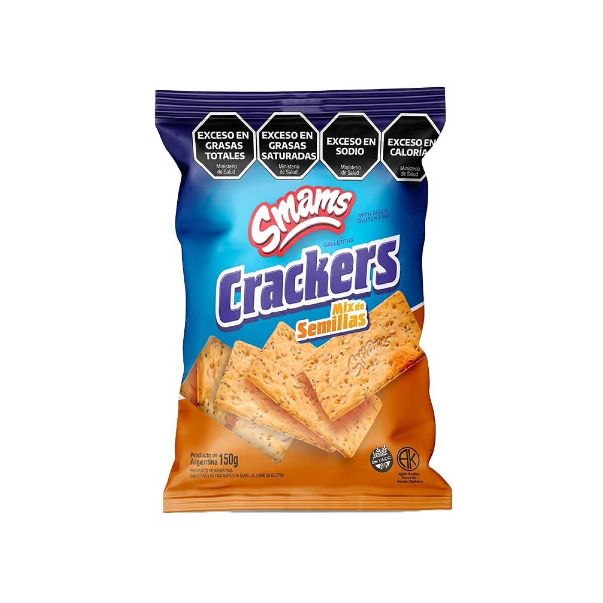 Galletas Crackers De Semillas Sin Gluten Smams 150g 