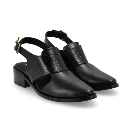 ZUECO VENET - CUERO CINCUE NEGRO