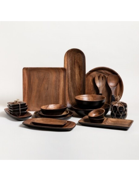BANDEJA CANOA EXT COL NEGRO 27X13X2.5CM MAD ACACIA BANDEJA CANOA EXT COL NEGRO 27X13X2.5CM MAD ACACIA