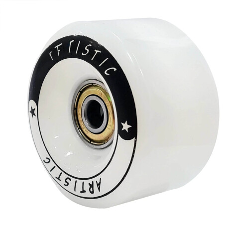 Set 4 Ruedas De Silicona Para Patín Artístico 58mm Blanco