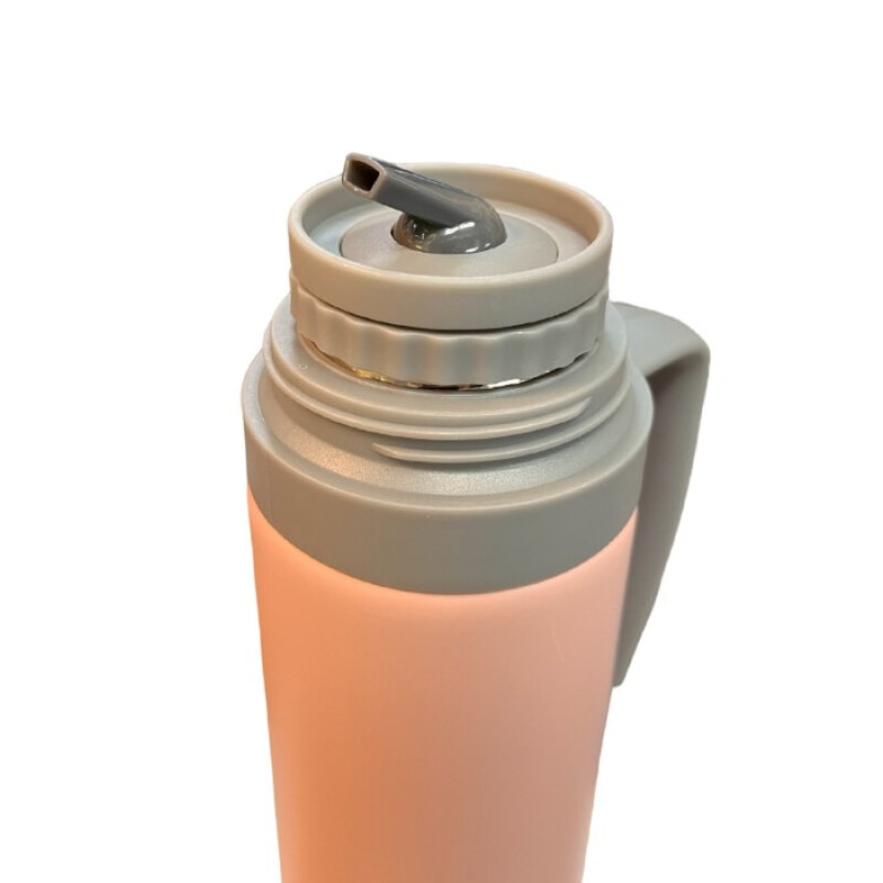 Termo Comet 750 ml Acero Inoxidable con Asa Fija y Pico Cebador Rosado