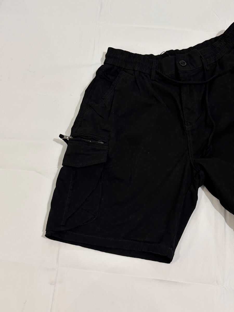 BERMUDA BAGGY KARGO NEGRA 