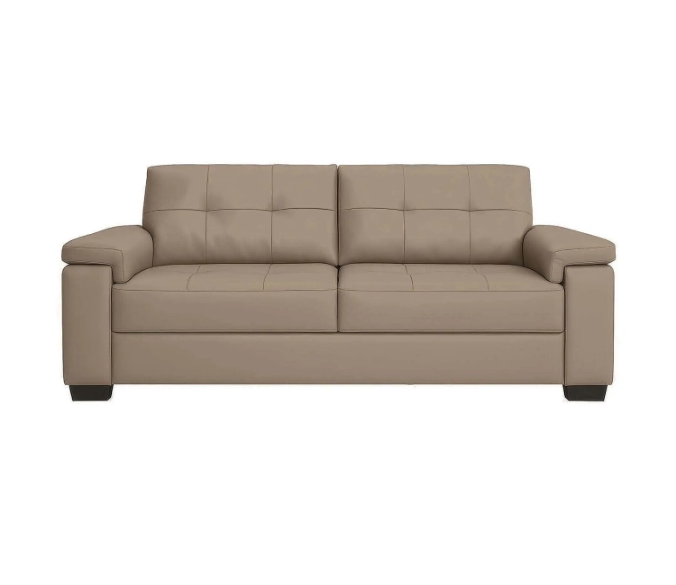 Sofa 3 Cuerpos Luares Pu Taupe 