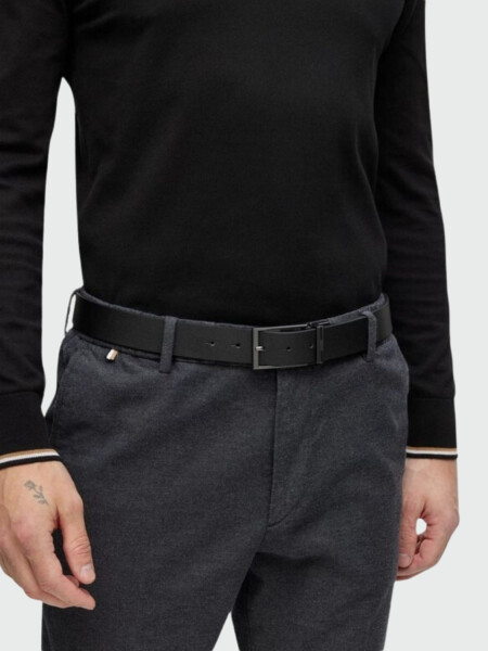 Hugo Boss - Cinturón reversible con hebillas intercambiables 0