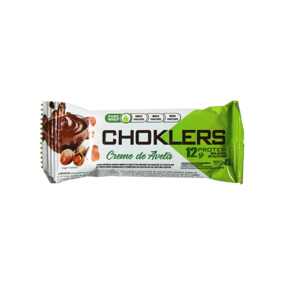 CHOKLERS BARRA CREMA AVELLANA 40 GR. 