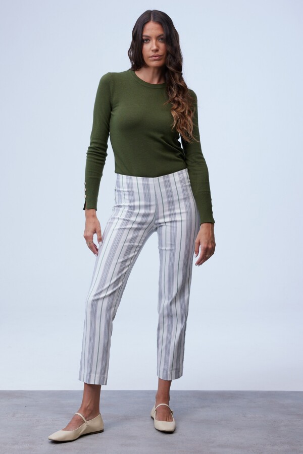 Pantalon Lineas BLANCO/MULTI