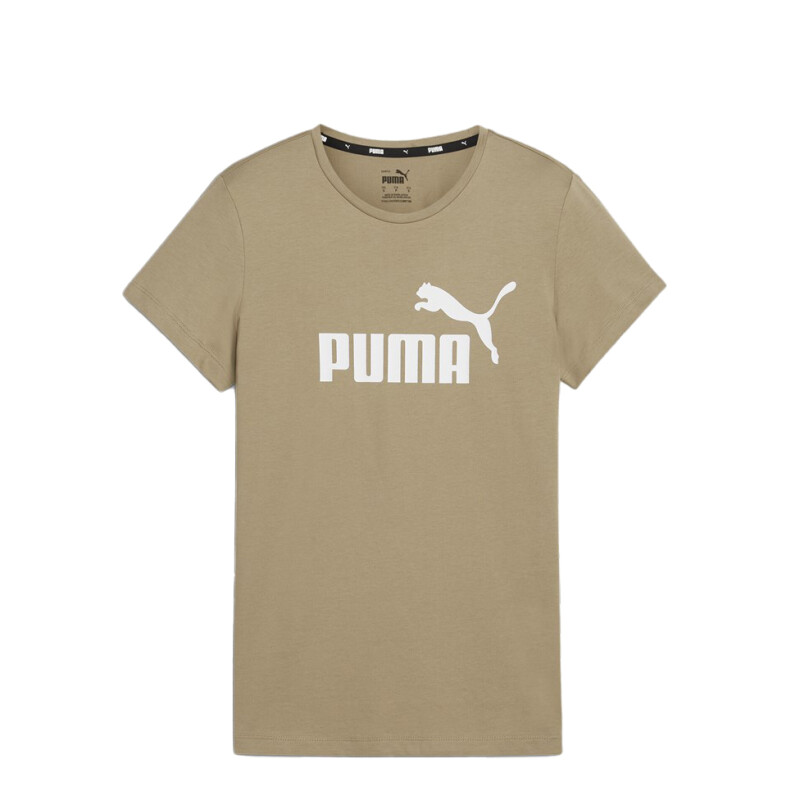 Remera de Mujer Puma Essentials Logo Beige - Blanco