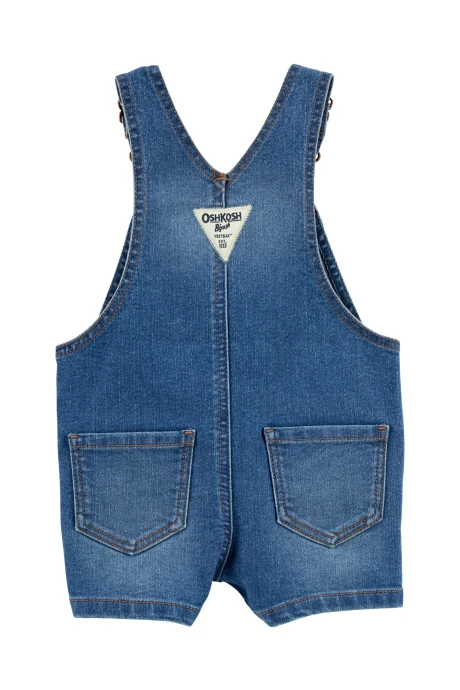 Enterito corto de jean con bordado. Talles 6-24M Enterito corto de jean con bordado. Talles 6-24M