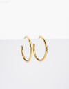 Aros Argollas Metal Aros Argolla De Acero - Dorado