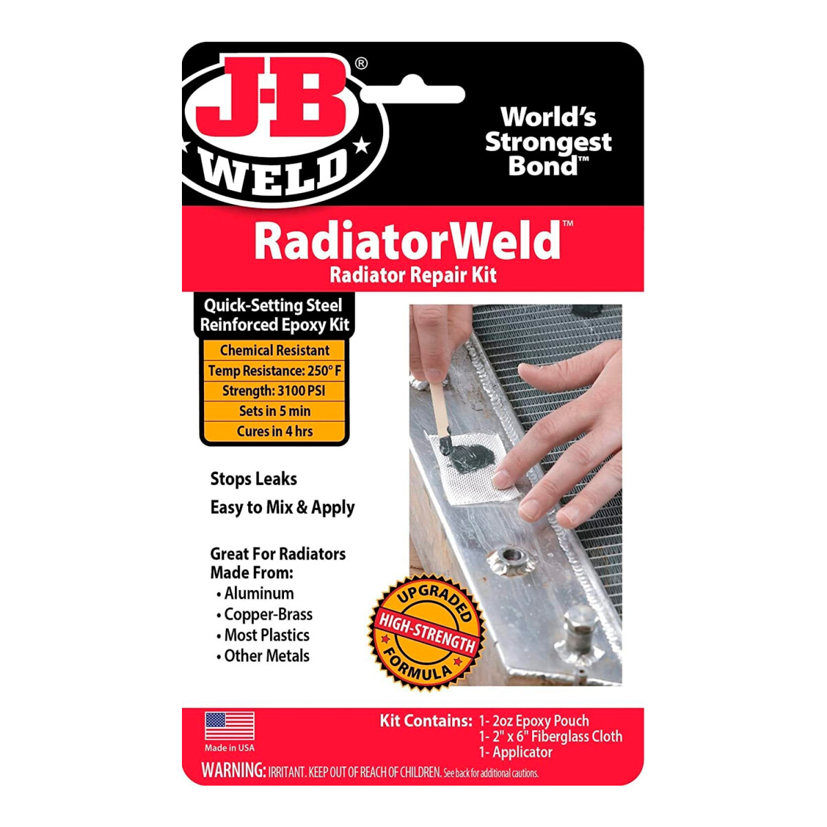QUIMICOS VARIOS - REPARADOR DEPOSITOS DE RADIADOR PLASTICO Y METAL JB WELD 