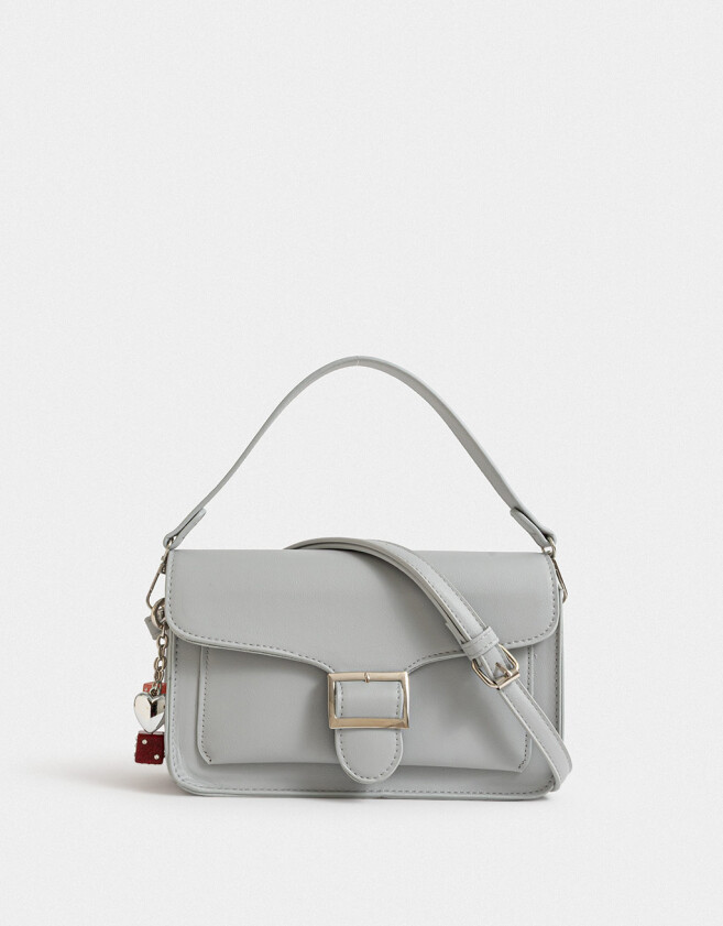 Bandoleras Bandolera Con Solapa - Gris Medio