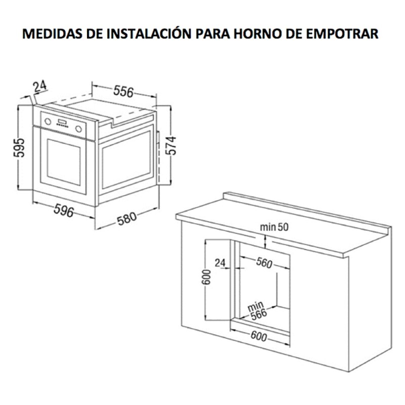 Horno De Empotrar James Hee Bkd Negro Grill Horno De Empotrar James Hee Bkd Negro Grill