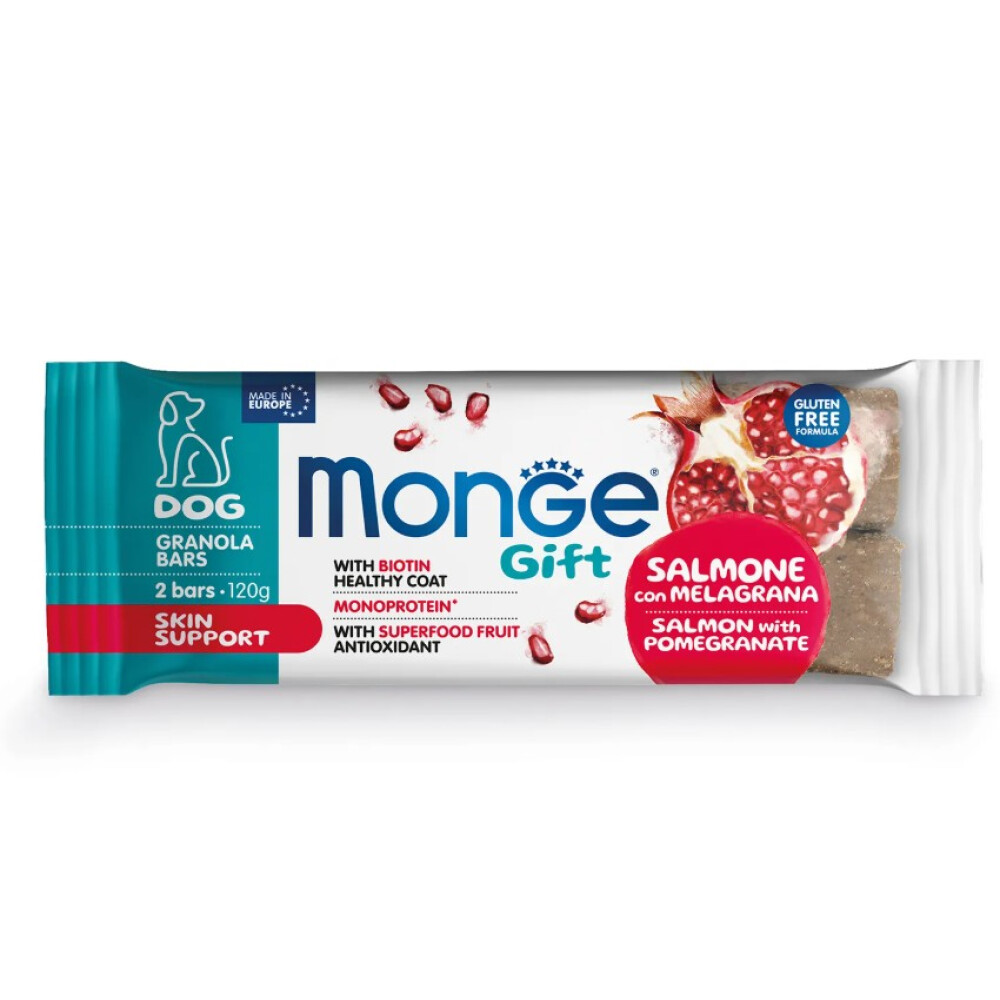 MONGE G GRANBAR SKIN SALMON & POMEG 120G MONGE G GRANBAR SKIN SALMON & POMEG 120G